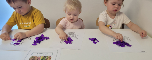 Krokusy - praca plastyczna 